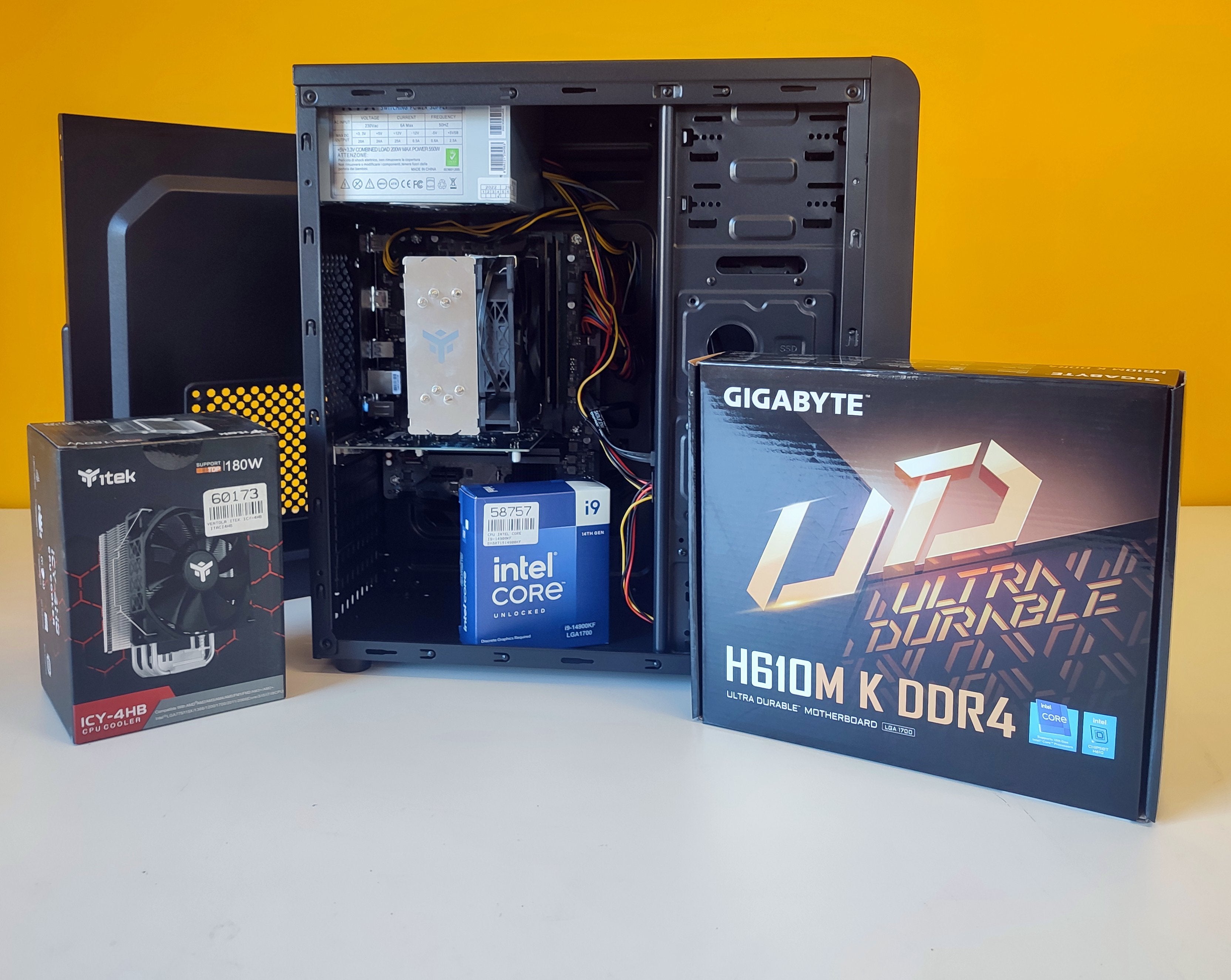 PC Assemblato Computers Parts | Intel Core i9-14900KF | Ram 32GB RAM | SSD 1TB | AMD Radeon R7 450 4GB | FreeDOS Prodotto NUOVO PC Assemblato Computers Parts | Intel Core i9-14900KF | Ram 32GB RAM | SSD 1TB | AMD Radeon R7 450 4GB | FreeDOS Prodotto NUOVO